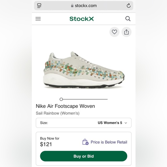 Nike Air Footscape Woven
Sail Rainbow (Women's) - Picture 7 of 8